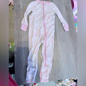 Posh Peanut Light Pink Kids One Piece Footie 12-18m